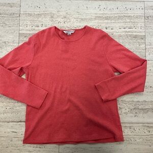 Pendleton women’s 100% cotton L scoop necked long sleeved Pink Coral T shirt